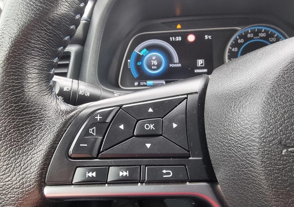 Nissan Leaf cena 72700 przebieg: 72000, rok produkcji 2019 z Wyśmierzyce małe 596